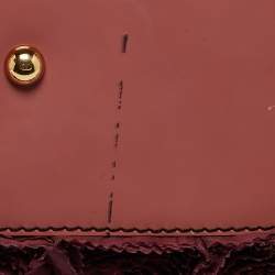 Pre Owned Valentino Multicolor Patent Leather and Satin Rosier Tote