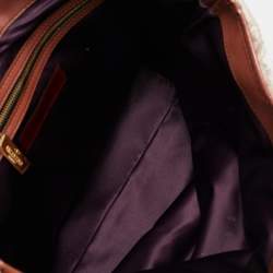 Pre Owned Valentino Multicolor Patent Leather and Satin Rosier Tote