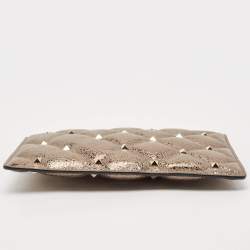 Valentino Metallic Quilted Leather Rockstud Pouch 