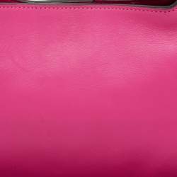 Valentino Fuchsia Leather Rouches Atelier 04 Hobo