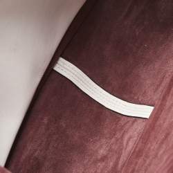 Pre Owned Valentino White Leather Fringe Tassel Flap Shoulder Bag