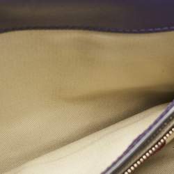 Pre Owned Valentino Purple Leather Rockstud Flap Shoulder Bag