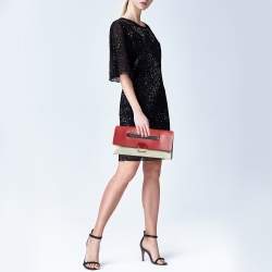 Valentino Multicolor Leather Mime Clutch