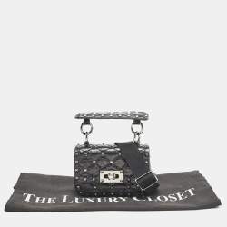 Valentino Black Leather Micro Rockstud Spike Crossbody Bag