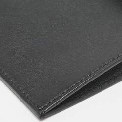 Pre Owned Valentino Black Leather VLogo Crossbody Bag