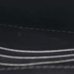 Pre Owned Valentino Black Leather VLogo Crossbody Bag