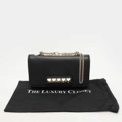 Pre Owned Valentino Black Leather Va Va Voom Shoulder Bag