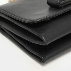 Pre Owned Valentino Black Leather Va Va Voom Shoulder Bag