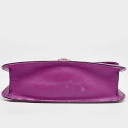 Pre Owned Valentino Pink Leather Medium Glam Lock Chain Shoulder Bag