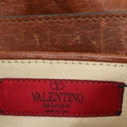 Valentino Brown Leather Shoulder Bag