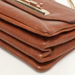 Valentino Brown Leather Shoulder Bag