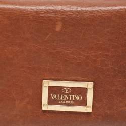 Valentino Brown Leather Shoulder Bag