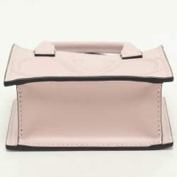 Valentino Garavani Blush Pink Leather Mini VLogo Walk Pouch
