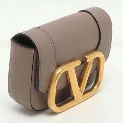 Valentino Beige Leather Mini Supervee Belt Bag
