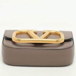 Valentino Beige Leather Mini Supervee Belt Bag