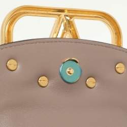 Valentino Beige Leather Mini Supervee Belt Bag
