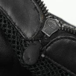 Valentino Black Leather and Mesh Bow Tote