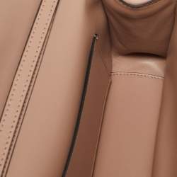 Pre Owned Valentino Dusty Pink Iconographe Canvas Loco Flap Bag