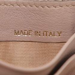 Valentino Beige Leather Rockstud Card Holder
