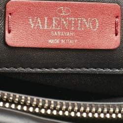 Valentino Black Quilted Leather Candystud Tote
