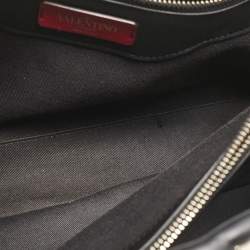 Valentino Black Quilted Leather Candystud Tote