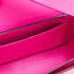 Valentino Pink Leather Rockstud Flap Shoulder Bag