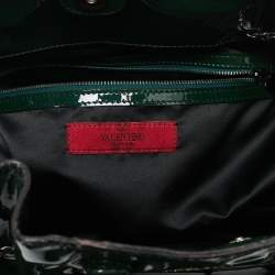 مملوكة مسبقًا Valentino Green Patent Leather Chain Tote