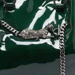 مملوكة مسبقًا Valentino Green Patent Leather Chain Tote