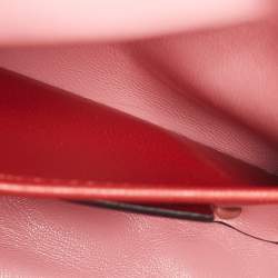 Pre Owned حقيبة كتف فالنتينو سلسلة سبايك روكستد صغير جلد لامعة مبطنة خضراء