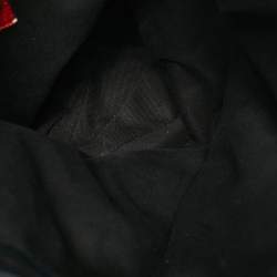 Valentino Black Leather Rosette Bucket Bag
