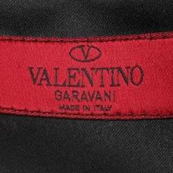 Valentino Black Python Bow Clutch
