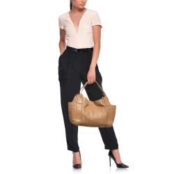 Valentino Brown Leather Aphrodite Bow Tote