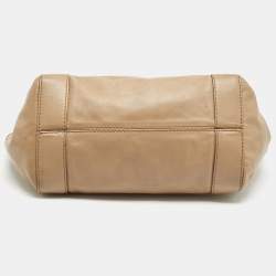 Valentino Brown Leather Aphrodite Bow Tote