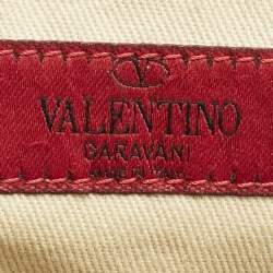 Valentino Brown Leather Aphrodite Bow Tote