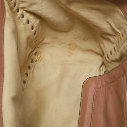 Valentino Beige Leather Medium Rockstud Trapeze Tote