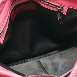 Valentino Fuchsia Leather Frame Tote