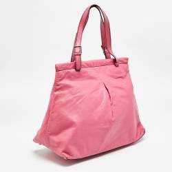 Valentino Fuchsia Leather Frame Tote