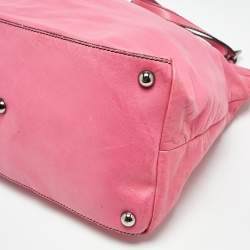 Valentino Fuchsia Leather Frame Tote