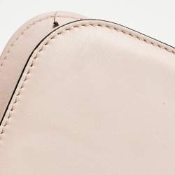 Valentino Pink Leather Medium Glam Lock Shoulder Bag