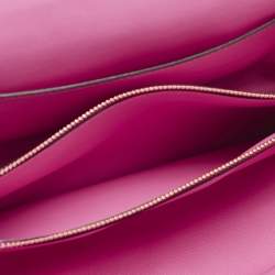 Valentino Pink Leather Stud Sign Shoulder Bag