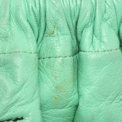 Pre Owned Valentino Light Green Laser Cut Leather Laceland Hobo