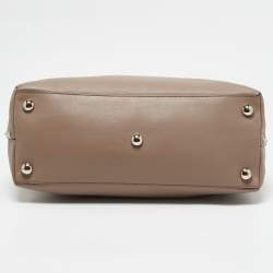 Valentino Beige Leather Rockstud Dome Satchel