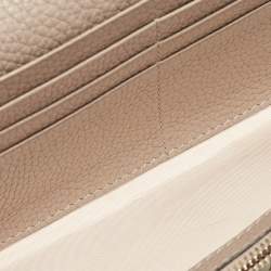 Valentino Beige Leather Rockstud Wallet on Chain