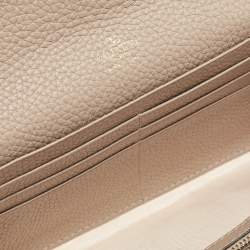 Valentino Beige Leather Rockstud Wallet on Chain