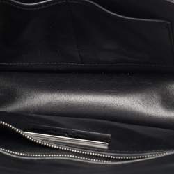 Valentino Black Leather Medium Noir Edition Glam Lock Shoulder Bag