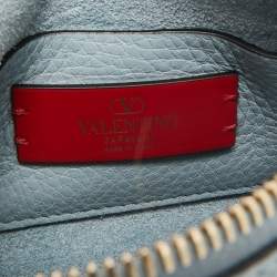 Valentino Blue Leather Small Rockstud Shoulder Bag