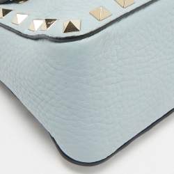 Valentino Blue Leather Small Rockstud Shoulder Bag