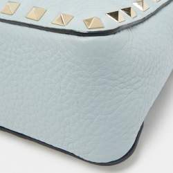 Valentino Blue Leather Small Rockstud Shoulder Bag
