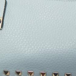 Valentino Blue Leather Small Rockstud Shoulder Bag