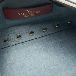 Valentino Blue Leather Small Rockstud Shoulder Bag
